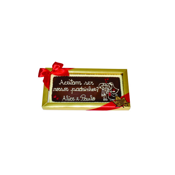 Barra de chocolate personalizada