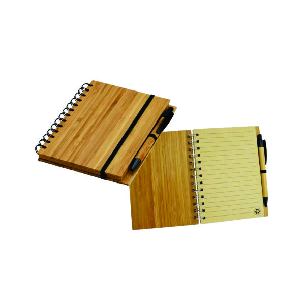 Caderno Com Caneta Em Bambu Personalizado