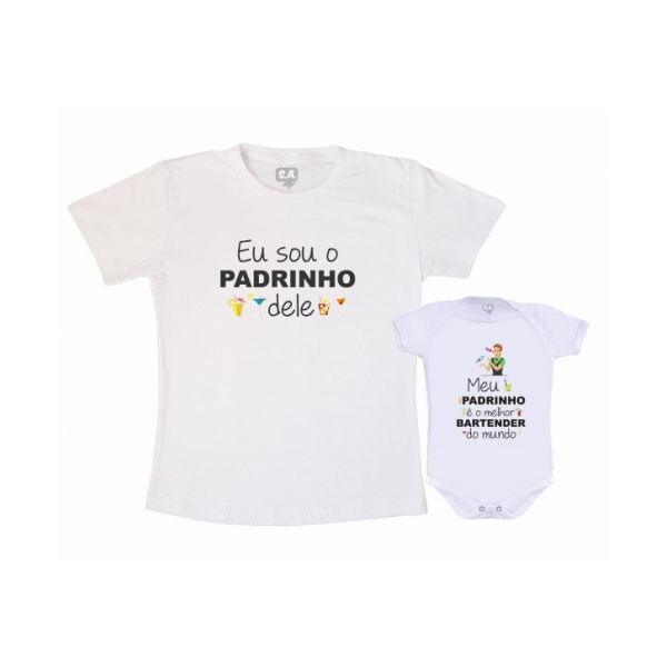 Kit Padrinho Afilhado Personalizado