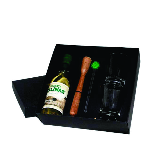 Kit Bebida com 2 Mexedores e Socador Cachaça