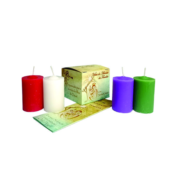 Conjunto de Velas com Suporte Personalizado