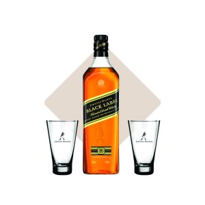 Kit Whisky Johnnie Walker com 2 Copos