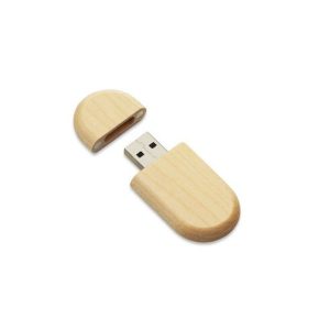 Kit Pen Drive Ecológico em Bambu