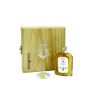 Kit Vodka em Caixa de Pinus Envelhecido