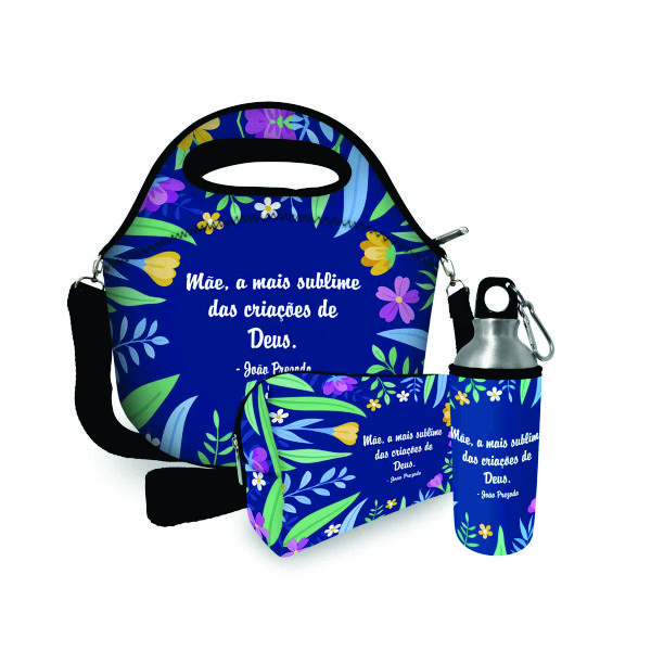 Kit Praia com Sacola, Necessaire e Squeeze