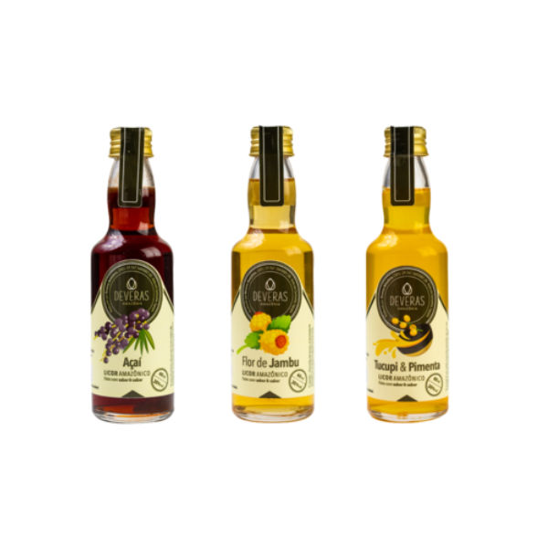 Kit Licores 60 ML – Frutas da Amazônia Personalizado