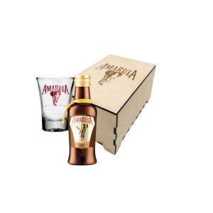 Kit Licor – Amarula Mini com Copos Personalizado