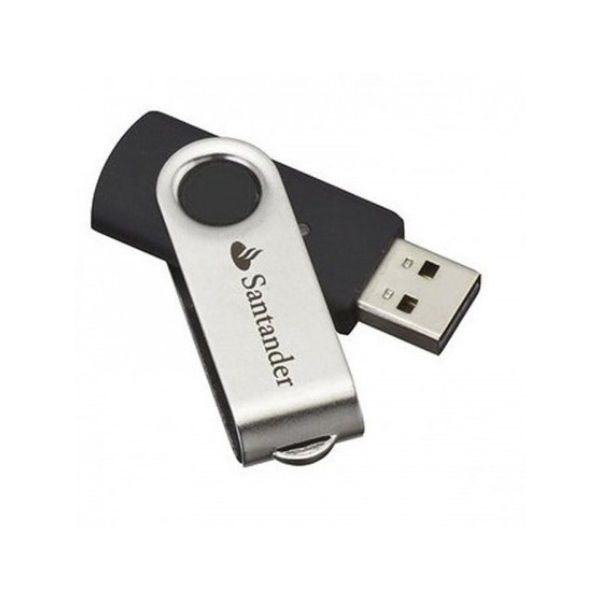 Kit 50 Unidades Pen Drive Sm Giratório Metal