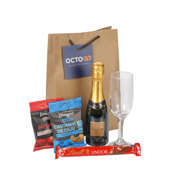 Kit Chandon Com Saco de Castanha Personalizado