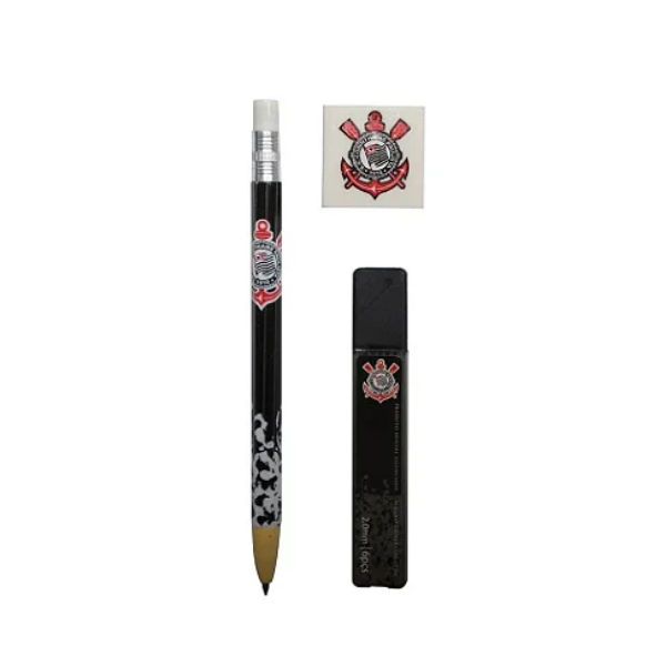 Kit Lapiseira 2.0mm, Borracha e Grafites Corinthians