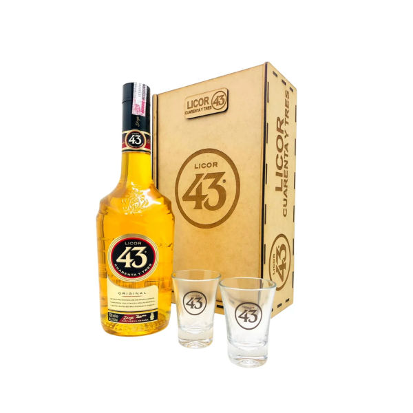 Kit Presente Licor 43 Original 700ml + Copo Personalizado