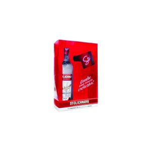 Kit Vodka Stolichnaya 750 + Caneca Personalizada