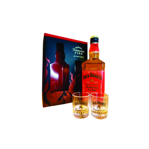 Kit Whisky Jack Daniels com 2 Copos Dose