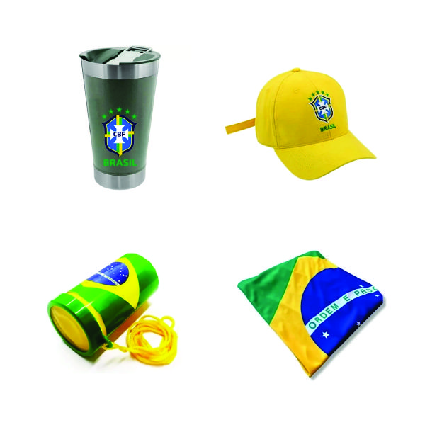 Kit Torcedor Copa do Mundo 4 Peças