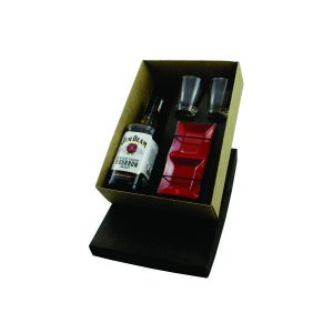 Kit Whisky Jim Beam com 2 Copos