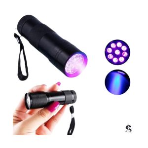 Lanterna 9 Led Modo UV Luz Negra Longa Personalizada