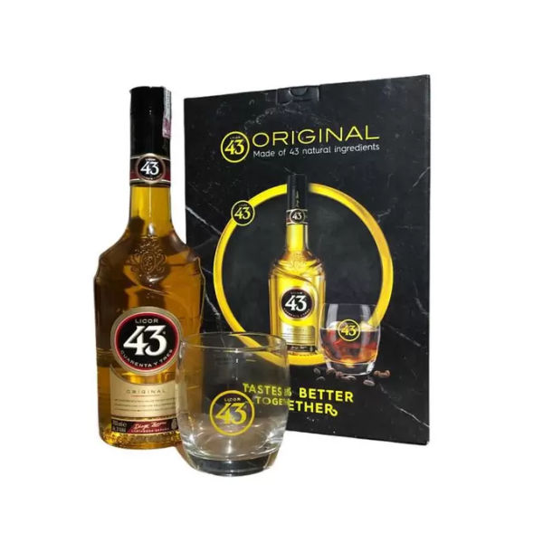 Licor 43 700 ML + Copo Personalizado