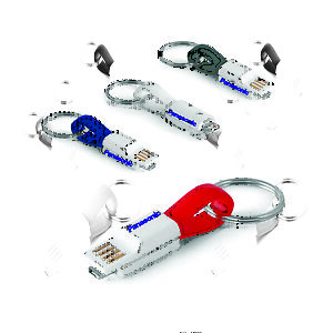 Cabo USB com conector 2 em 1 Personalizado