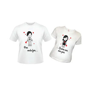 Camisetas personalizadas para casal