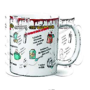 Caneca 410ml Receita Bolo De Chocolate