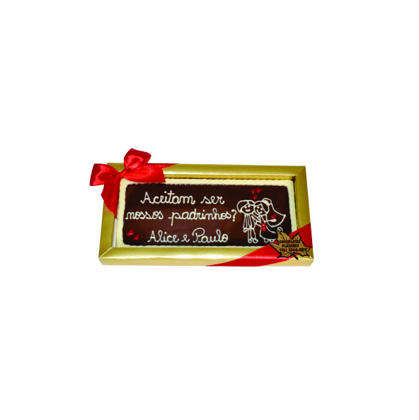 Barra de chocolate personalizada