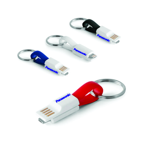 Cabo USB com conector 2 em 1 Personalizado