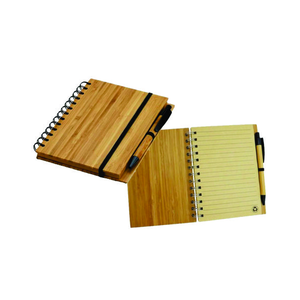 Caderno Com Caneta Em Bambu Personalizado