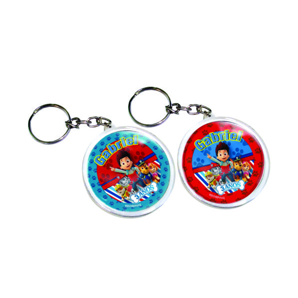 Chaveiro de Acrílico Redondo
