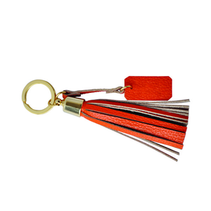 Chaveiro de couro colorido personalizado