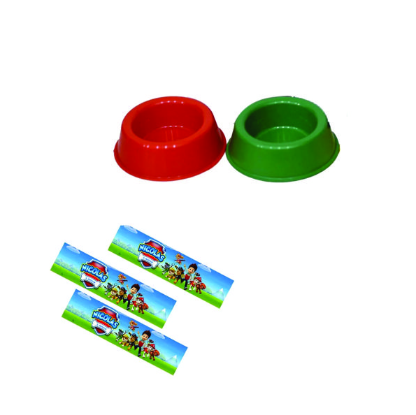 Comedouro 140ml com Adesivo Personalizado