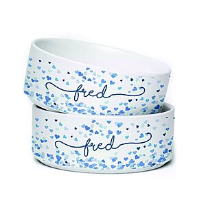 Comedouro Pet de Ceramica Personalizado com Nome 500 ml