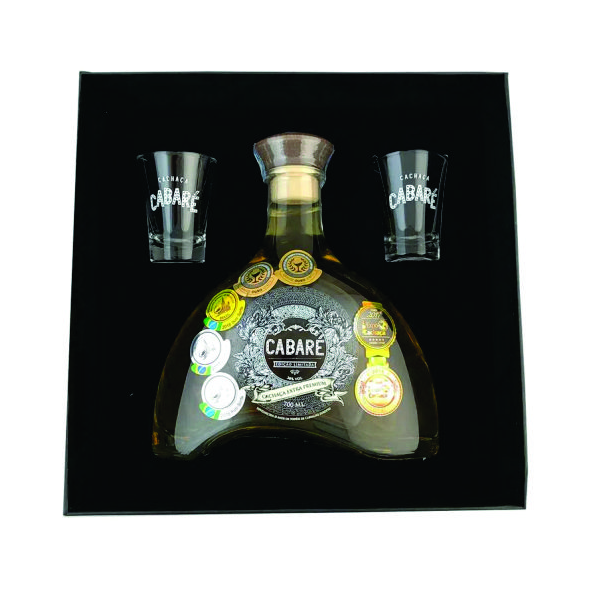 Kit Bebida Cachaça com 2 Copos