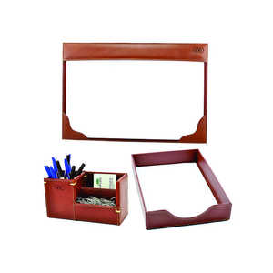 Kit Escritório de Couro Corporativo Personalizado
