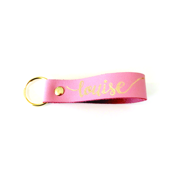 Chaveiro de Couro Personalizado com Nome