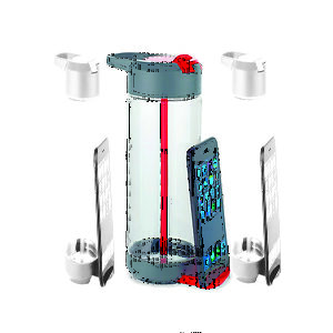 Garrafa squeeze com porta celular para brindes