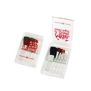 Kit Pincel Estojo 4 Peças Personalizado