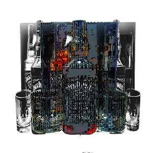 Kit Whisky Jack Daniels com 2 Copos de vidro