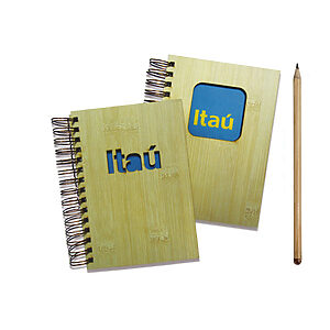 Kit Ecológico Agenda Bambu e Lapis Semente