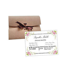 Kit Envelope Convite Personalizado
