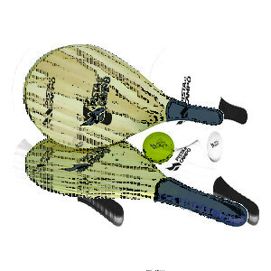 Kit Frescobol com Empunhadura e Bolinha