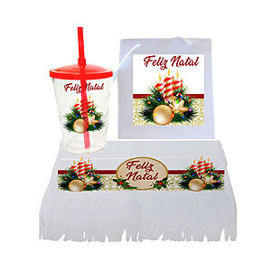 Kit Natal Feliz Personalizada