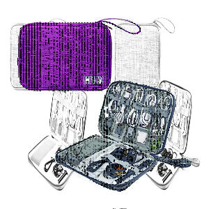 Kit USB Portátil com 6 Peças e Estojo de Nylon