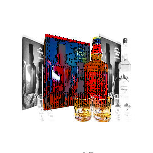 Kit Whisky Jack Daniels com 2 Copos Dose