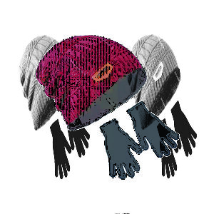 Kit Inverno Touca e Luvas Personalizado