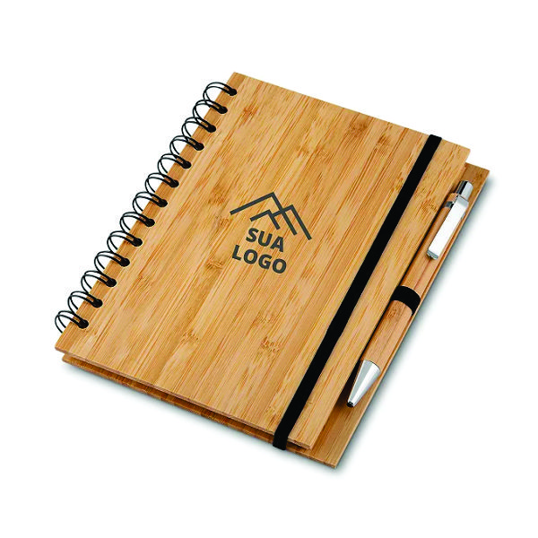 Kit Caderno e Caneta Personalizado sua Logo