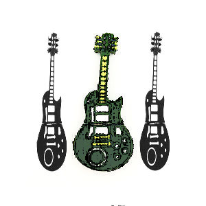 Pen drive emborrachado guitarra 2d