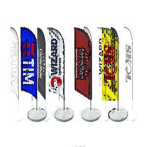 Wind Banner Personalizado Fly Flag Dupla Face 3m Completo