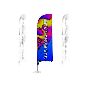 Wind Banner Personalizado Base com Bag de Areia