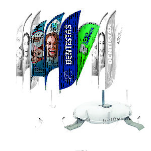 Wind Banner Personalizado Base com boia d’água