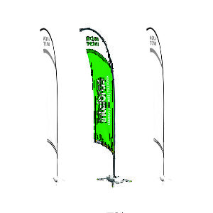Wind Banner Personalizado Estacada para Solo